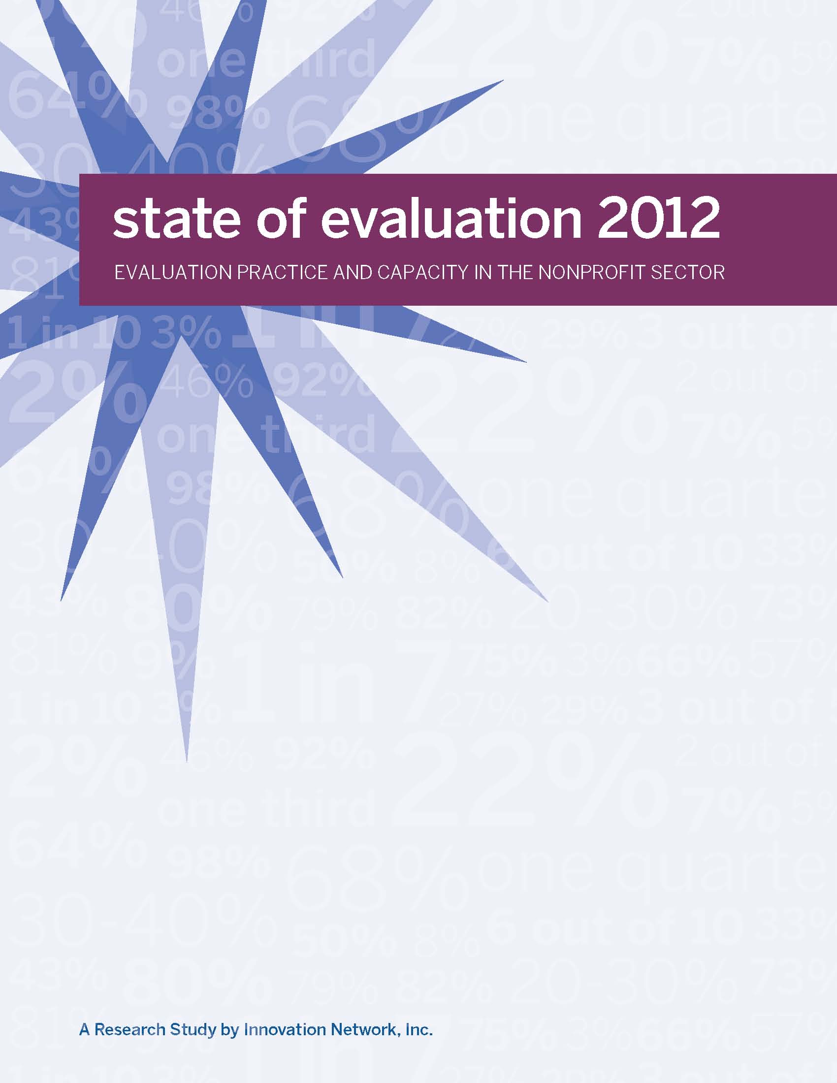 State of Evaluation 2012